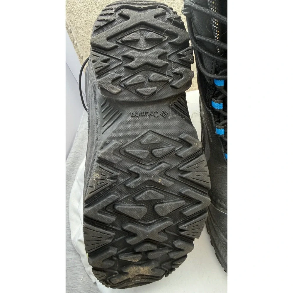 Columbia Youth Rope Tow Kruser 2 Winter Boots Black Blue 400g Omni-Heat Size 5Y
